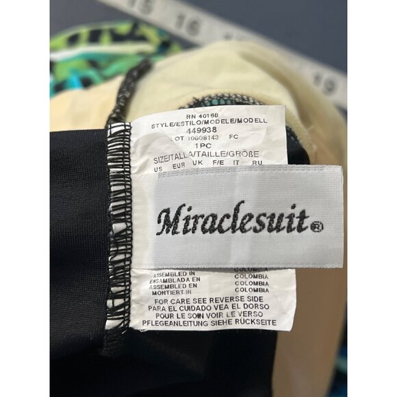 Miraclesuit Womens Tropical Print Tankini Swimsuit Size 12 Beach Vacation Resort - Picture 2 of 8